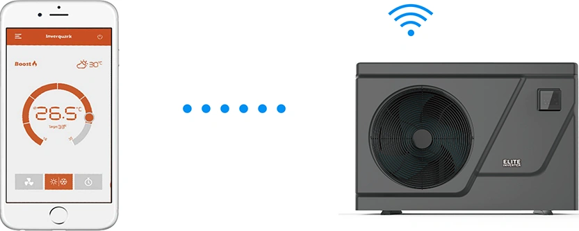 Aquark Elite inverter okos medence hőszivattyú wifi alkalmazással